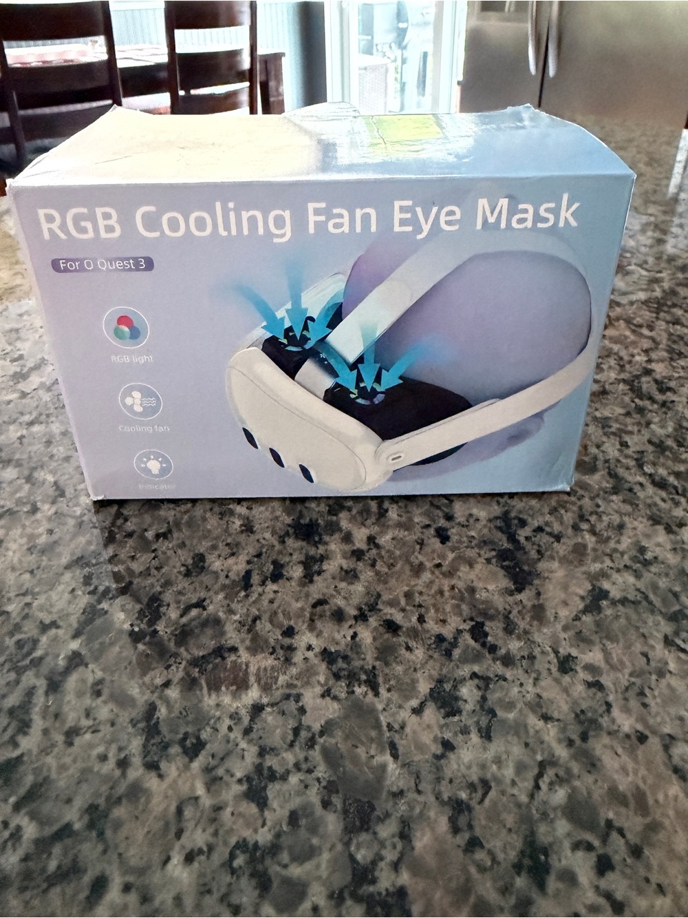 i play. RGB Cooling Fan Eye Mask for Quest 3 - White